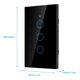 thumbnail image 4 of Interruptor de pantalla táctil WiFi Bling Bling de un solo círculo para Alexa Google 90-250 V negro, 4 of 12