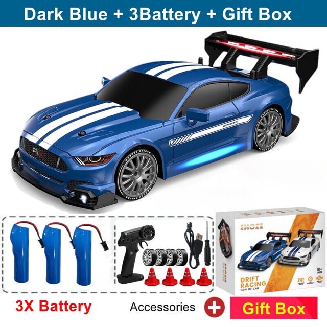 1:24 RC Car Remote Control Drift Car 30KM/H High Speed 4WD Radio RC Racing Cars For Kids Christmas Toys