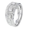 thumbnail image 2 of 14K White Gold Bridal Set Baguette and Round Diamonds 3 Style Style 0.63ctw Diamonds Rings, 2 of 3
