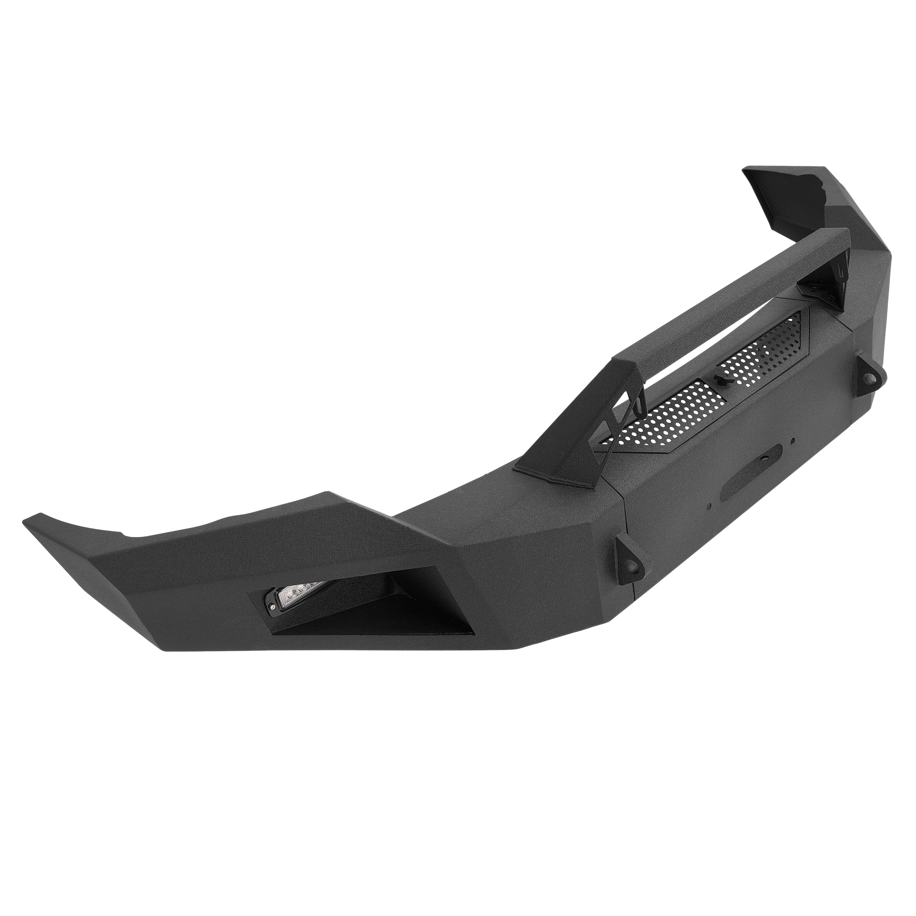 KOJEM Front Bumper, Fit for 2003 2004 2005 Dodge Ram 2500 3500 w/Winch Plate + LED Lights