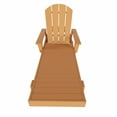 thumbnail image 5 of Laguna Adirondack Poly Reclining Chaise Lounge With Arms & Wheels, Teak, 5 of 11