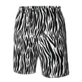 thumbnail image 4 of Cauagu Zebra Print Men's Swim Trunks,Hawaiian Bathing Suit Swimsuits Beach Shorts with Pockets for Men Quick Dry Swimming Board Shorts-XX-Large, 4 of 6