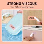 NIIMBOT D11/D110/D101/H1S Label Maker Tape Address Labels Name File Folder Waterproof Sticker Labels, 0.55 x 1.18(14 x 30mm), 210 Labels/Roll, Four Pink