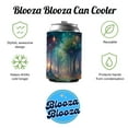 thumbnail image 2 of Fantasy Forest With Glowing Sprites Fae Spirits Watercolor Drink Beer Soda Insulated Sleeve Holder Can Cooler Hugger, 2 of 7