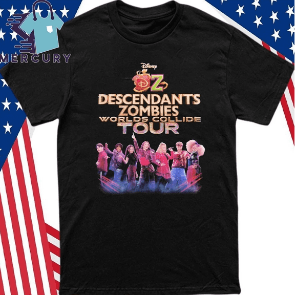 Descendants Zombies Worlds Collide Tour 2025 shirt