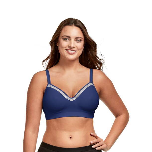 Hanes Signature Women’s Smooth Comfort Wireless Convertible TShirt Bra