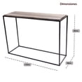 thumbnail image 2 of Mesa Recibidor Industrial Moderna con Cubierta MDF madera y Estructura Metálica |  EKE, 2 of 5