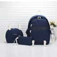 thumbnail image 1 of 3pcs Backpack Lunch Bag And Pen Bag Set, Lightweight College Students Laptop Backpack, Men Women Travel Bag, High School Middle School Student Bookbag, Meal Bag Pencil Case, Multi-color Optional, 1 of 5