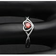 thumbnail image 4 of Christine Engagement Ring for Women Promise Heart Birthstone Cz Sterling Silver by Ginger Lyne, 4 of 6
