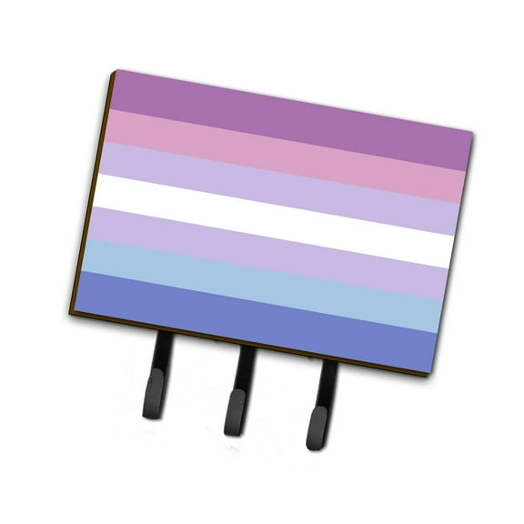 Carolines Treasures CK8001TH68 Bigender Pride Leash or Key Holder Triple Hook multicolor