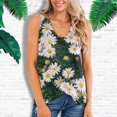 thumbnail image 2 of Camiseta sin mangas con cuello en V y estampado de moda para mujer Pompotops lopia997665, 2 of 7