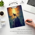 thumbnail image 5 of Coolnut Cute Clipboard Stardard Letter Size for Women with Golden Clip,Translucent Clip Board,Office & School Supplies,(12" x 9",Lone Wolf(2)) Gifts, 5 of 7