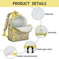 thumbnail image 4 of Boho Sunflower Print School Backpack for Student Lightweight Adjustable Padded Straps Chest Strap Durable Water-resistant Bookbag for Daily Use, 4 of 6