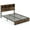 Queen Size, variant on GVN Sturdy Bed Frame, Bedroom Platform Bed Frame,Twin/Full/Queen/King Size Bed Frame with Storage Headboard Industrial Metal Platform Bed-Queen Size