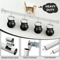 thumbnail image 6 of OLV 1" Adjustable Single Curtain Rod 36-120" with Twist Cage Finial White, 6 of 8