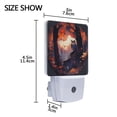thumbnail image 4 of Owl in Autumn Forest Night Light 2 Pack LED Nightlight Plug into Wall Dusk to Dawn Sensor Soft White, 4 of 7