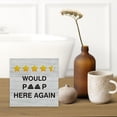 thumbnail image 6 of Zomyto 7x7 Inches Home Decor Country Humor Wood Box Sign Decor Desk Sign Would Poop Here Again Wooden Box Block Sign Home Shelf Wall Decoration, 6 of 6