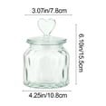 thumbnail image 3 of Oefntac Bocal de Rangement en Verre Bocal Scellé Bouteille de Rangement de Cuisine Récipient Transparent pour Grains et Collations Thé Bocal de Rangement Bocal à Cornichons, 3 of 6