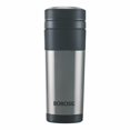thumbnail image 1 of Hydra Travelmate Stainless Steel Travel Mug - 350ml, Silver | Double Wall Vacuum Insulated Flask - 8 Hours Hot & 14 Hours Cold | Tea & Coffee Spill Proof Flask For Office, School & College, 1 of 4