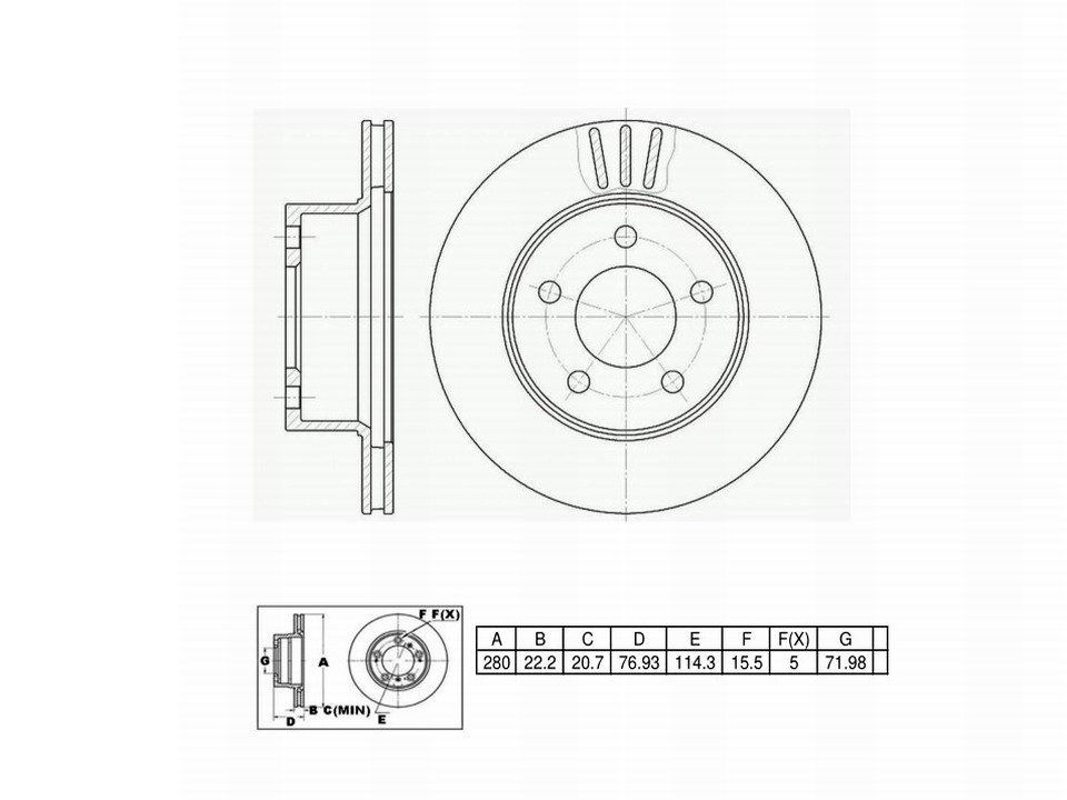Winstop Brake Rotor, Front WS232032, American Motors Eagle 1988-1980