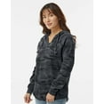 thumbnail image 2 of Independent Trading Co. Womens Lightweight California Wave Wash Hooded Sweatshirt, 2 of 5