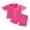 Rose Pink, variant on Cjfdfy Toddler Baby Girl Boy Silk Stain Pajamas Set Kids Girls Boys PJS Set Sleepwear Summer Fall Clothes Solid Short Sleeve Button Down Shirt with Shorts Set Loungewear Homewear 1-7Y