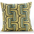 thumbnail image 1 of Yellow Accent Pillow, Multi Color Beaded Maze Lattice Trellis Pillow Cover, 18x18 inch (45x45 cm) Pillow Cover, Square Linen Pillow Cover Couch, Geometric Art, Modern - Absolute Wonder, 1 of 3