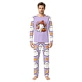thumbnail image 2 of Halloween Family Pajamas Set Long Sleeve Crew Neck, Soft Matching Halloween Pajamas with Ghost Bike Pumpkin Print, Playful Family Halloween Pajama Set Sleepwear, 2 of 4