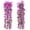 Light Purple, variant on Spencer 2Pcs Artificial Hanging Flowers 2.6Ft Fake Yellow Violet Plants Vine for Indoor and Outdoor Decoration