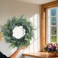 thumbnail image 6 of Seasons 22" Eucalyptus Wreath for Front Door, Artificial Spring & Summer Wreath with Greenery Leaf for Farmhouse, Wall, Window or Wedding Home Decor (Green), 6 of 8