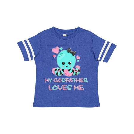 

Inktastic My Godfather Loves Me- cute octopus and hearts Gift Toddler Boy or Toddler Girl T-Shirt