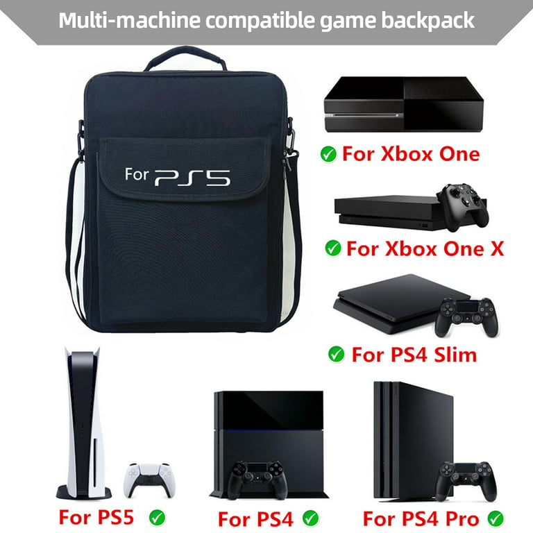 Travel Bag/Travel Backpack Game Backpack Compatible with PS5 Travel  Case/PS4 Pro/PS4 Slim/Xbox one/Xbox One Slim/Game Accessories