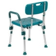 thumbnail image 3 of Pemberly Row Traditional Plastic Quick Release Bath Chair in Teal, 3 of 5