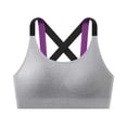 thumbnail image 2 of Abomasnow Sports Bras for Women Medium Support Criss Cross Strappy Bras Seamless Padded High Impact Yoga Athletic Exercise Bras, 2 of 5