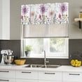 thumbnail image 5 of 2 Pack Valances for Windows, Purple Flowers Blossom Window Valances for Living Room/Bedroom/Bathroom, Spring Pastoral Garden Wildflowers Light Filtering Kitchen Curtain Valance 54"W x18" L, 5 of 9