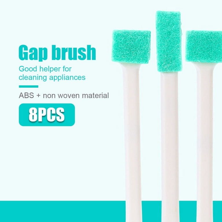 Everso 8Pcs Small Crevice Cleaning Brushes Groove Gap Cleaning Scrub Brush  with Long Handle Detail Cleansing Brushes Home Kitchen Tools 