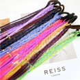 thumbnail image 5 of Nvzi 2 extensiones de cabello con trenzas de colores y bandas de goma, postizos sintéticos trenzados de arcoíris, accesorios para el cabello con cola de caballo, para fiestas, disfraces, A04, 5 of 5
