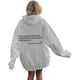 thumbnail image 3 of Sudadera con capucha con estampado gráfico de Dear Person Behind Me para mujer, sudadera estética You Are Enough Preppy, 3 of 4
