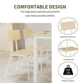 thumbnail image 4 of Dining Set for 4, SESSLIFE Wood Kitchen Table Set with 4 Chairs, Natural Color, TE2290, 4 of 9