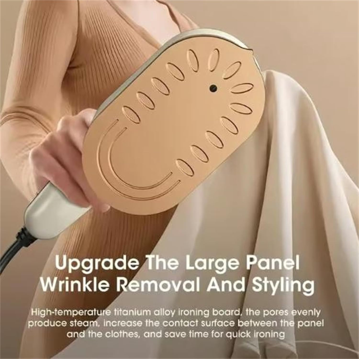 Mini Steam Iron for Clothes, Travel Iron Mini with Steam, Travel Steamer for Clothes Portable Mini with Anti-Scald Base,180° Swivel Handle, for Home and Sewing (Green)