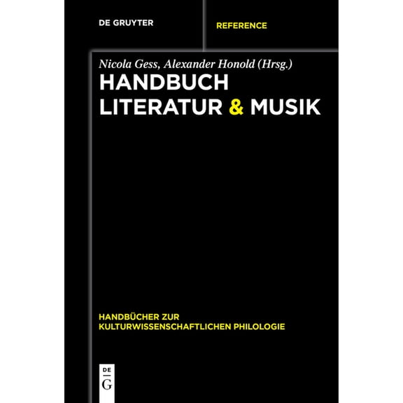 Handbücher Zur Kulturwissenschaftlichen Handbuch Literatur & Musik, Book 2, (Paperback)