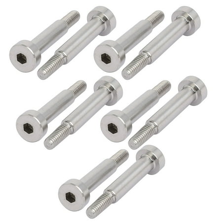 

Uxcell 10pcs Hex Socket Shoulder Bolt 5mm Shoulder Dia 20mm Shoulder Length M4 Thread