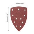 thumbnail image 2 of 60 hojas de lija, triángulos de papel de lija, 11 agujeros 40 60 80120 180 240 Ideal para lijadoras multifunción JAMW Sencillez, 2 of 5