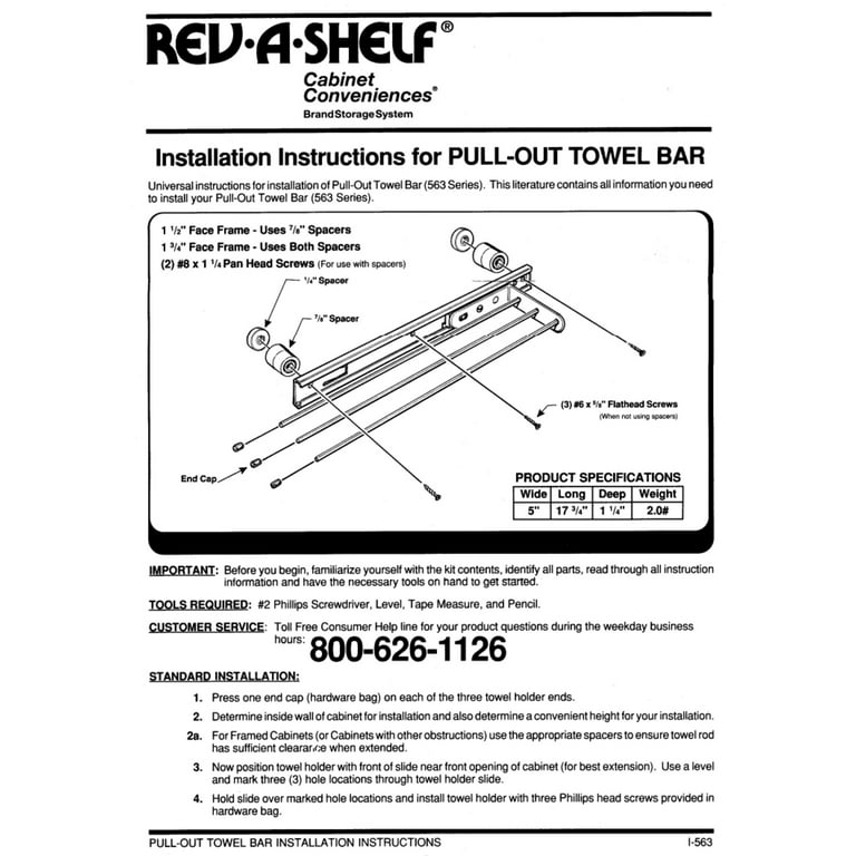 Rev a shelf pull out towel bar sale