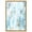Gold Frame, variant on Textured Shades High-Gloss Frameless Acrylic Glass Wall Art Blue Abstract Wall Art by Art Remedy, Ready to Hang, 24 x 36