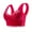 Red, variant on WTXUE Women Bras | Full Coverage Push-up Wirefree Women Gather Large Size Lace Wirefree Ring to Fix One Cup Seamless Sleep Bra | 1 X Womens Bra Black L