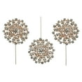 thumbnail image 1 of Dazzling Flower Rhinestone Pins, 4-1/4-Inch, 3-Count (Rose Gold), 1 of 1