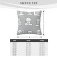 thumbnail image 4 of ZICANCN Facial Expression Decorative Throw Pillow Covers, Bed Couch Sofa Decorative Knit Pillow Covers for Living Room Farmhouse 24"x24", 4 of 8
