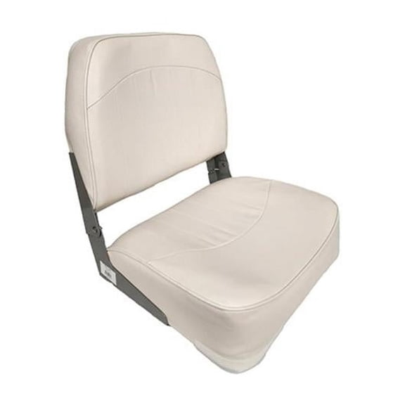 Horizon Manufacturing 19 in. Fold Down Low Back Boat Seat, 1001-AA White
