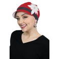thumbnail image 2 of Chemo Hats for Women Cancer Headwear Headcoverings Soft Cotton Cute Baseball Caps (CHILI PEPPER), 2 of 3